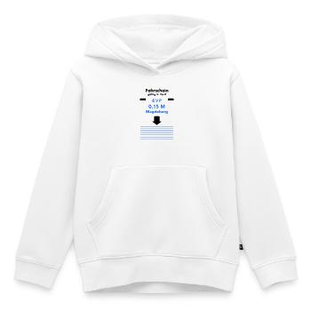 Fahrschein 1979 - Kinder Premium Organic Hoodie - Weiß - Vorne - AI Model Kid Female (0cm)
