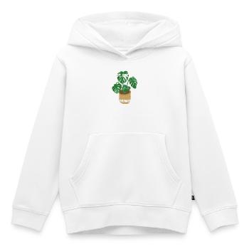 Nur noch eine Pflanze – ich verspreche es - Kinder Premium Organic Hoodie - Weiß - Vorne - AI Model Kid Female (0cm)