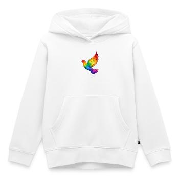 Friedenstaube Frieden - Kinder Premium Organic Hoodie - Weiß - Vorne - AI Model Kid Female (0cm)