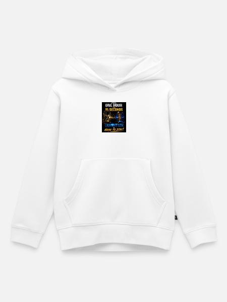 Quantenzeitverzug - Kinder Premium Organic Hoodie - Weiß