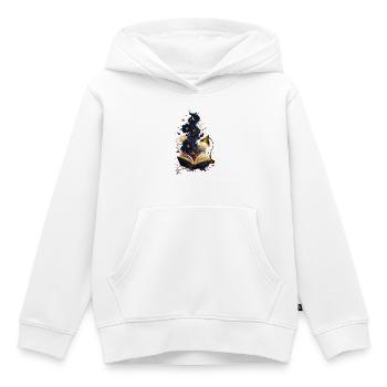 Nachtlicht und verzauberte Blumen - Kinder Premium Organic Hoodie - Weiß - Vorne - AI Model Kid Female (0cm)