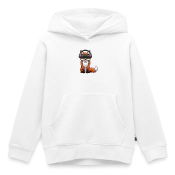 Fuchs VR Gamer Virtual Reality Comic Cool - Kinder Premium Organic Hoodie - Weiß - Vorne - AI Model Kid Female (0cm)