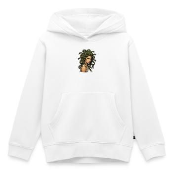 Medusa Schlangenhaar Ikone - Kinder Premium Organic Hoodie - Weiß - Vorne - AI Model Kid Female (0cm)