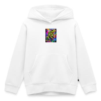 Frosch - Kinder Premium Organic Hoodie - Weiß - Vorne - AI Model Kid Female (0cm)