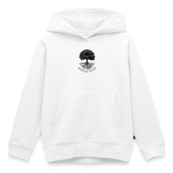 Roots Run Deep – Baum mit Wurzeln - Kinder Premium Organic Hoodie - Weiß - Vorne - AI Model Kid Female (0cm)