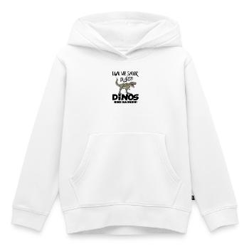 Dinosaurier Egal wie sauer du bist Dino Sprüche - Kinder Premium Organic Hoodie - Weiß - Vorne - AI Model Kid Female (0cm)