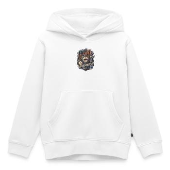 Egal Kompass Lebensgefühl - Kinder Premium Organic Hoodie - Weiß - Vorne - AI Model Kid Female (0cm)