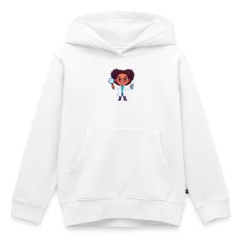 Kawaii Chemikerin – Wissenschaft Labor Spaß Art - Kinder Premium Organic Hoodie - Weiß - Vorne - AI Model Kid Female (0cm)