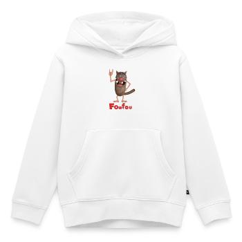 Foufou Superstar - Kinder Premium Organic Hoodie - Weiß - Vorne - AI Model Kid Female (0cm)