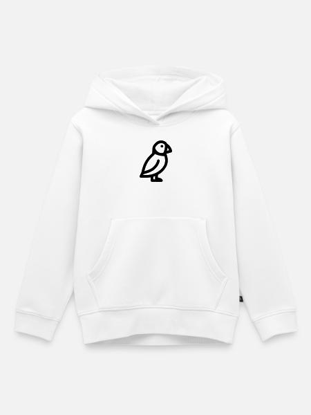 Papageitaucher-Seevogel - Kinder Premium Organic Hoodie - Weiß