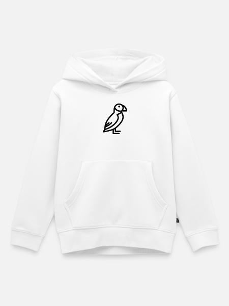 Papageitaucher-Seevogel - Kinder Premium Organic Hoodie - Weiß