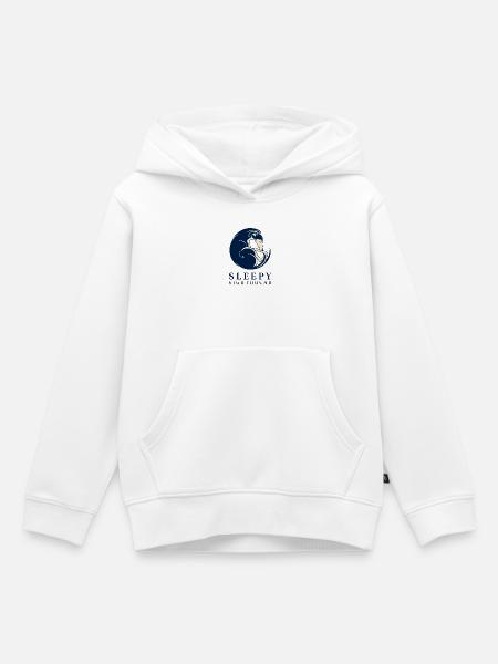 Sleepy Sighthound Greyhound Rettungshemd - Kinder Premium Organic Hoodie - Weiß