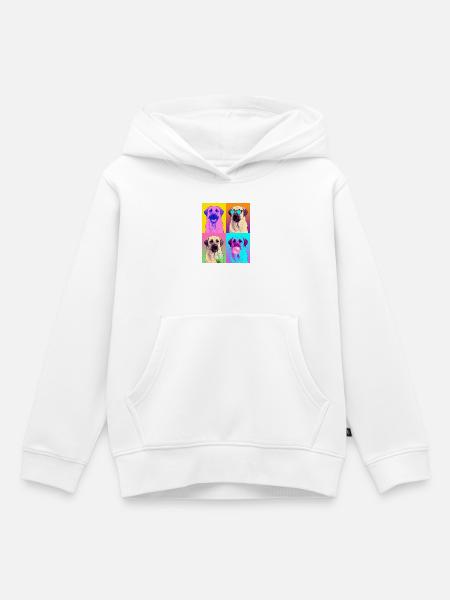 Hunde Kangal Hund - Kinder Premium Organic Hoodie - Weiß