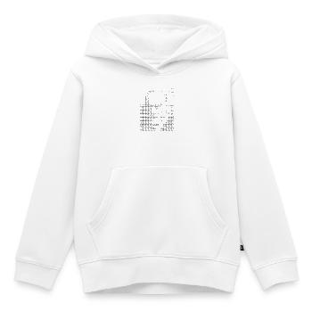 Freud ASCII Kunstporträt - Kinder Premium Organic Hoodie - Weiß - Vorne - AI Model Kid Female (0cm)