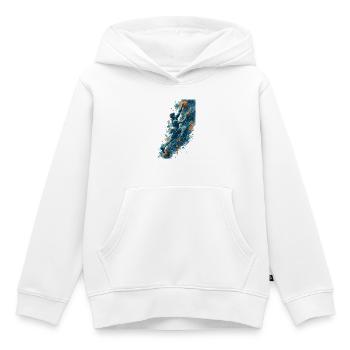Evolution Bouldern – Cooles Kletterer Outfit - Kinder Premium Organic Hoodie - Weiß - Vorne - AI Model Kid Female (0cm)