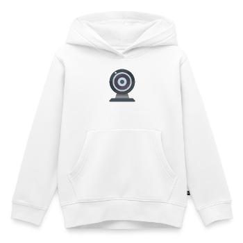 Webcam - Kinder Premium Organic Hoodie - Weiß - Vorne - AI Model Kid Female (0cm)