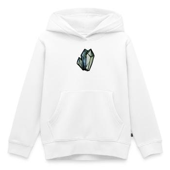 Kristallgeometrisches Aquarell - Kinder Premium Organic Hoodie - Weiß - Vorne - AI Model Kid Female (0cm)