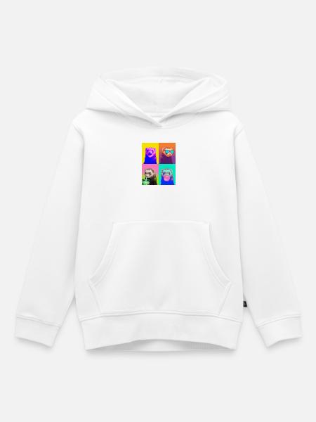 Ferret Frettchen - Kinder Premium Organic Hoodie - Weiß
