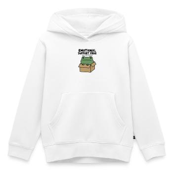 Emotionaler Unterstützungsfrosch - Kinder Premium Organic Hoodie - Weiß - Vorne - AI Model Kid Female (0cm)