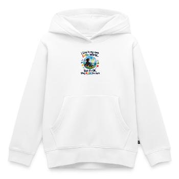 Eigene Kleine Welt - Kinder Premium Organic Hoodie - Weiß - Vorne - AI Model Kid Female (0cm)
