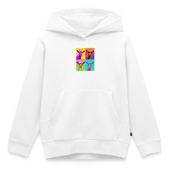 Ziegen Ziege - Kinder Premium Organic Hoodie - Weiß - Vorne - AI Model Kid Female (0cm)