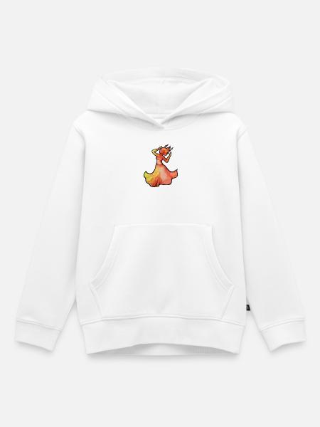 Flammentänzerin Aquarell - Kinder Premium Organic Hoodie - Weiß