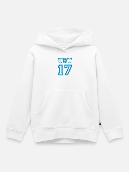 URUGUAY 2017 - Kinder Premium Organic Hoodie - Weiß