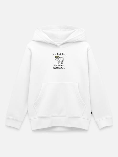 Ein Schaf - Mädchen - Kinder Premium Organic Hoodie - Weiß