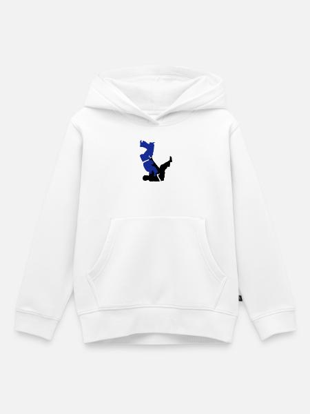Judo - Kinder Premium Organic Hoodie - Weiß