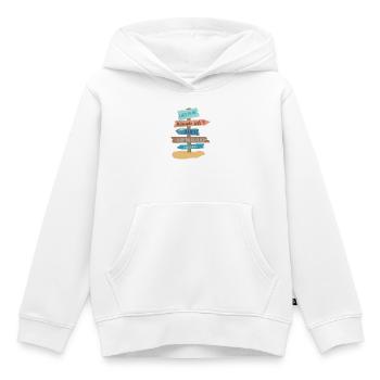 Urlaub - Kinder Premium Organic Hoodie - Weiß - Vorne - AI Model Kid Female (0cm)