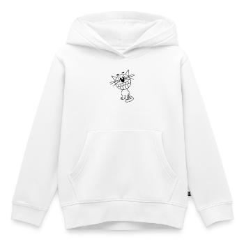 Grinsekatze - Kinder Premium Organic Hoodie - Weiß - Vorne - AI Model Kid Female (0cm)