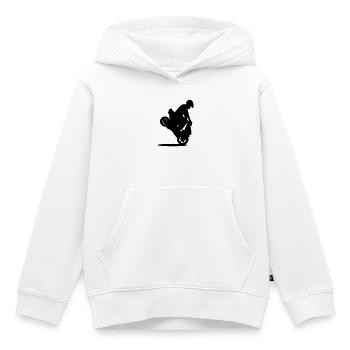 roller stunt - Kids Premium Organic Hoodie - white - Front - AI Model Kid Female (0cm)