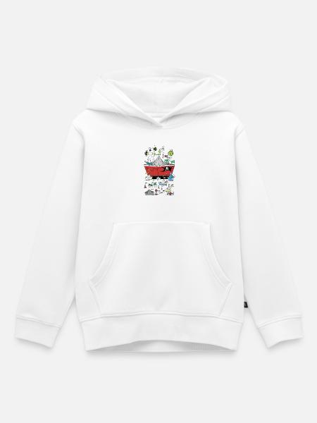 Schiffe - Kinder Premium Organic Hoodie - Weiß