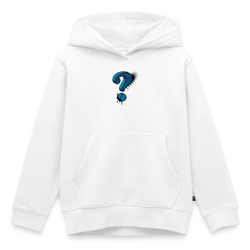 Un point d'interrogation graffiti - Sweat Premium à capuche enfant bio - blanc - Devant - AI Model Kid Female (0cm)