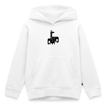Tiere - Kinder Premium Organic Hoodie - Weiß - Vorne - AI Model Kid Female (0cm)