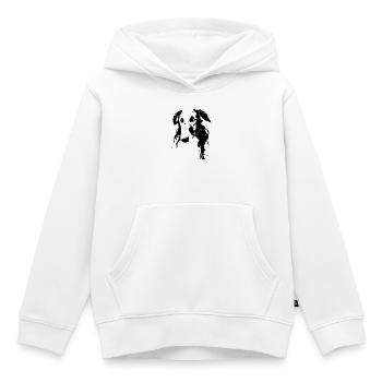 Barsoi Kopf - Kinder Premium Organic Hoodie - Weiß - Vorne - AI Model Kid Female (0cm)