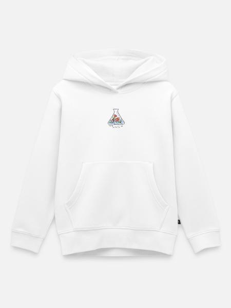 The making of parfum - Sweat Premium à capuche enfant bio - blanc
