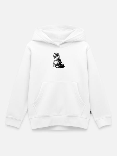 Bobtail - Kinder Premium Organic Hoodie - Weiß