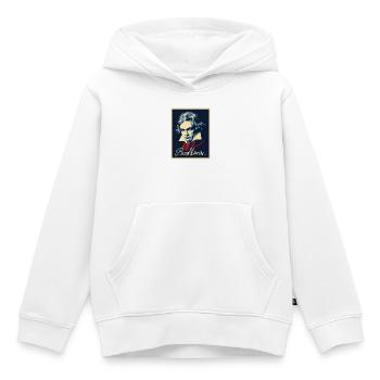 Beethoven - Kids Premium Organic Hoodie - white - Front - AI Model Kid Female (0cm)