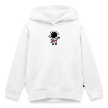 Astronaute Cosmos Spaceman Space - Sweat Premium à capuche enfant bio - blanc - Devant - AI Model Kid Female (0cm)