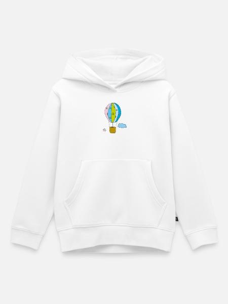 heissluftballon - Kinder Premium Organic Hoodie - Weiß