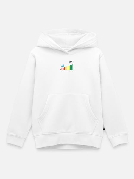 Deckungsgrad - Kinder Premium Organic Hoodie - Weiß
