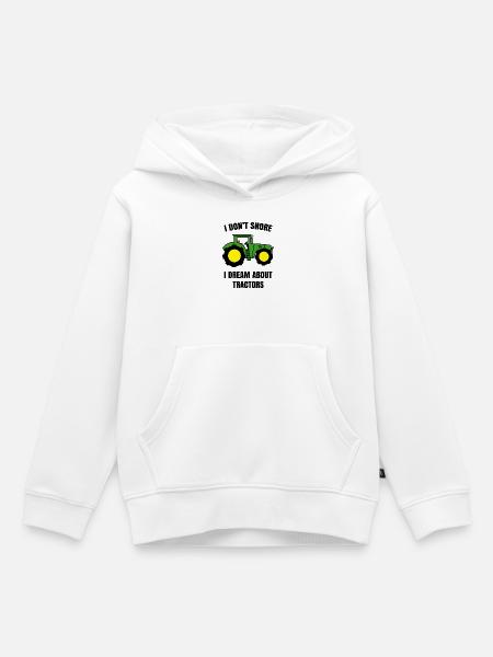 Bauer Traktor Statement Landmaschinen Ackerbau - Kinder Premium Organic Hoodie - Weiß