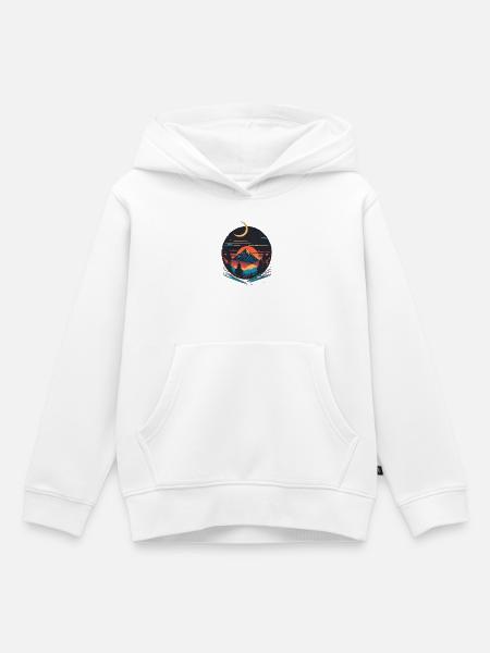 Adventure - Kinder Premium Organic Hoodie - Weiß