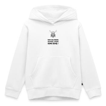 Onan der Barbar - Kinder Premium Organic Hoodie - Weiß - Vorne - AI Model Kid Female (0cm)