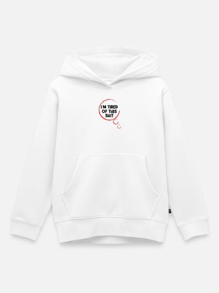 Gleichgültig Statement Ist Mir Egal - Kinder Premium Organic Hoodie - Weiß