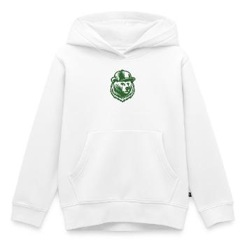 Cool Grizzly (Grün) - Kinder Premium Organic Hoodie - Weiß - Vorne - AI Model Kid Female (0cm)