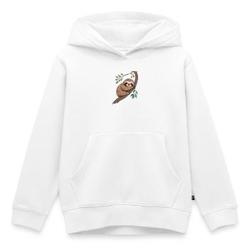 Faultier Schlafen Chillen - Kinder Premium Organic Hoodie - Weiß - Vorne - AI Model Kid Female (0cm)