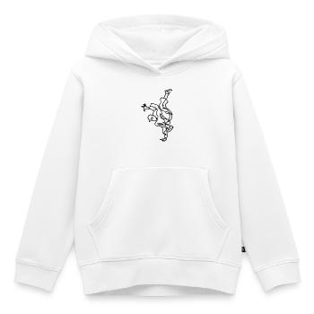 Breakdance Junge Zeichnung - Kinder Premium Organic Hoodie - Weiß - Vorne - AI Model Kid Female (0cm)