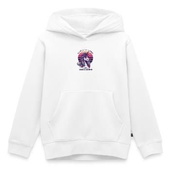 Mariée Drôle Enterrement de vie de jeune fille - Sweat Premium à capuche enfant bio - blanc - Devant - AI Model Kid Female (0cm)